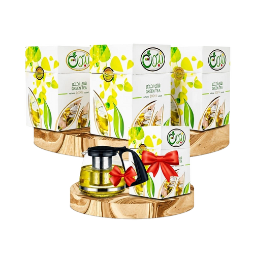 Nabbot Healthy Green Tea (Package of 3)+ Gift(Free Kettle)